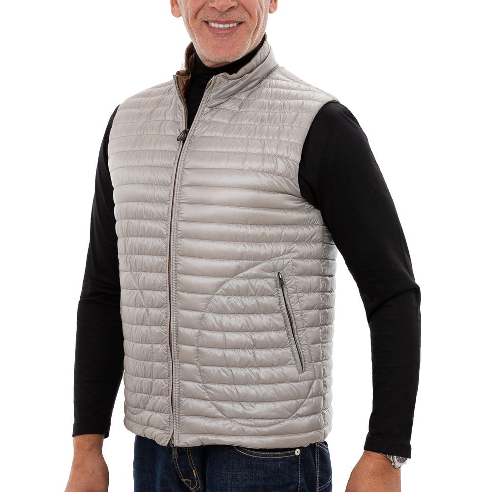Herno Brown Polyamide Vest - ACCEXO