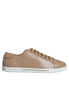 Dolce & Gabbana Brown Low Top Men Saint Tropez Sneakers Shoes