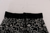 Dolce & Gabbana Elegant Lace Mini Skirt with Crystal Details