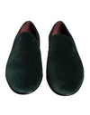 Dolce & Gabbana Green Velvet Slip On Loafers Flats Shoes