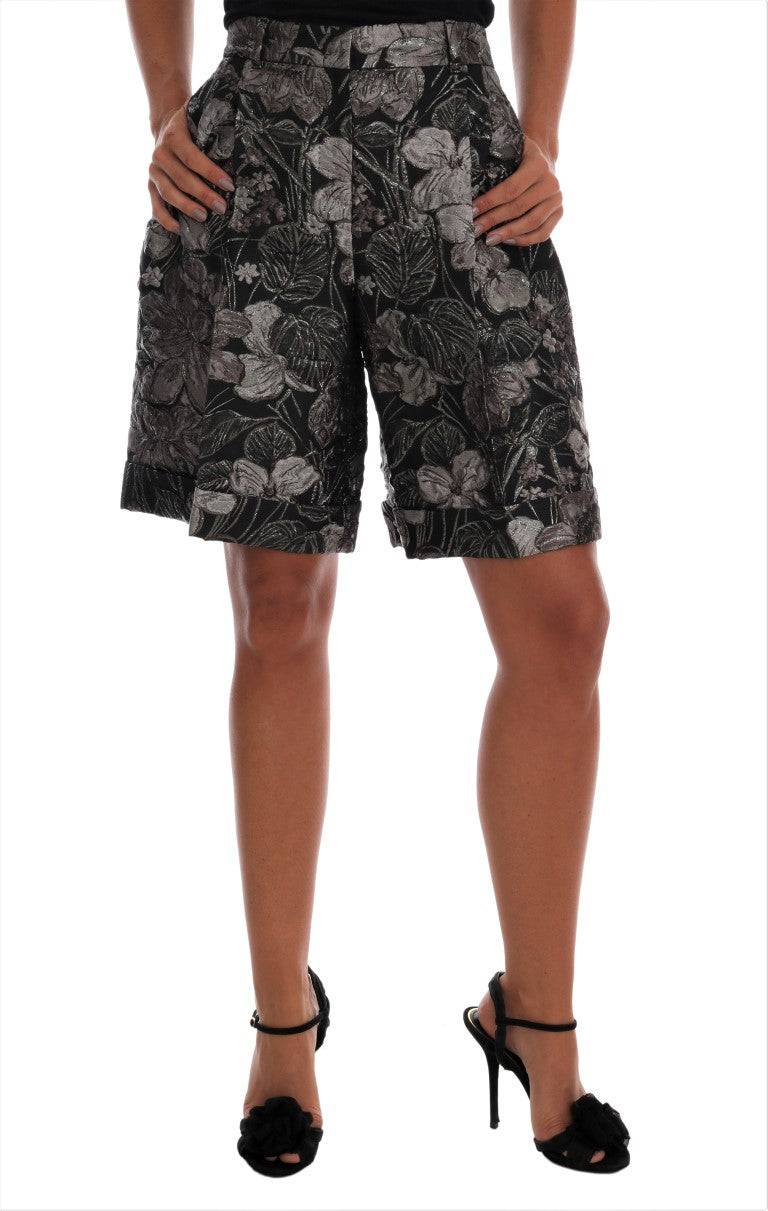 Dolce & Gabbana Elegant High-Waist Brocade Shorts - ACCEXO