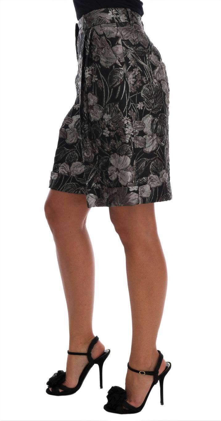 Dolce & Gabbana Elegant High-Waist Brocade Shorts - ACCEXO
