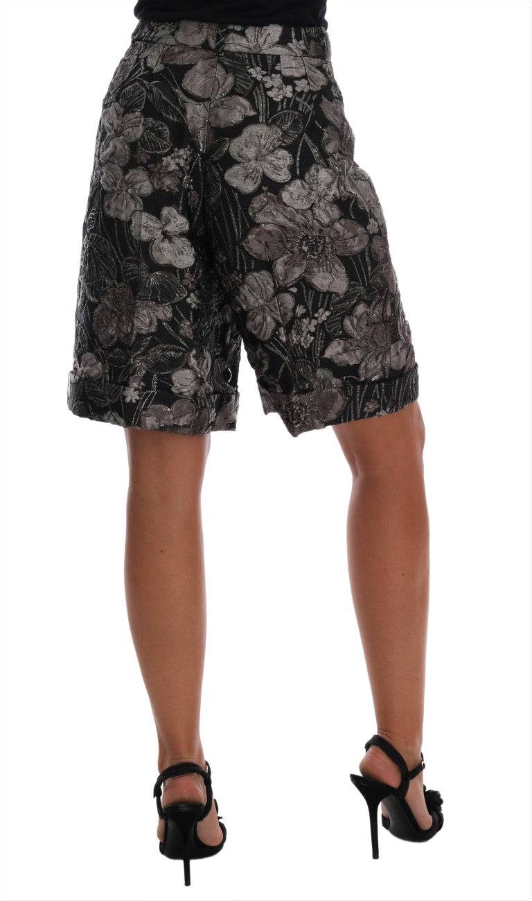 Dolce & Gabbana Elegant High-Waist Brocade Shorts - ACCEXO