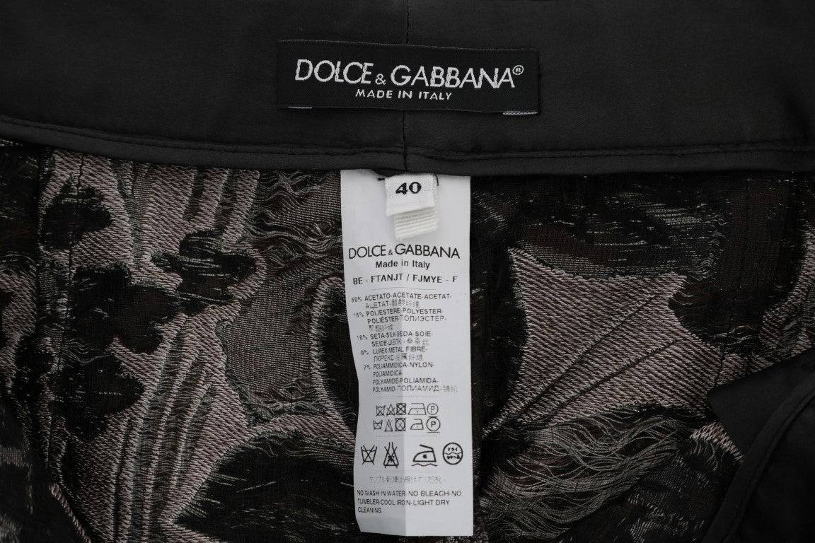 Dolce & Gabbana Elegant High-Waist Brocade Shorts - ACCEXO