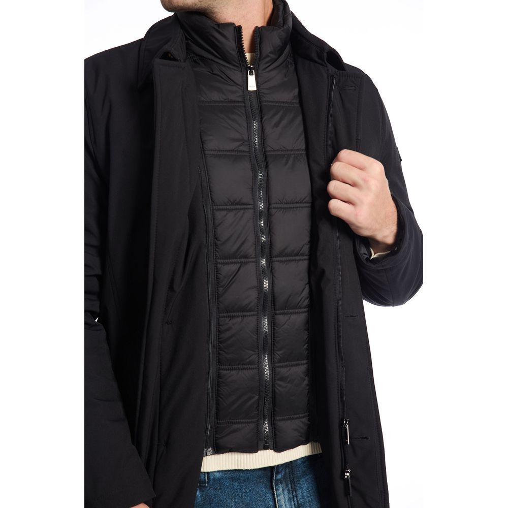 Baldinini Trend Black Polyester Jacket - ACCEXO