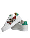 Dolce & Gabbana White Love Patch Portofino Sneakers Shoes