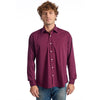 Baldinini Trend Burgundy Cotton Shirt