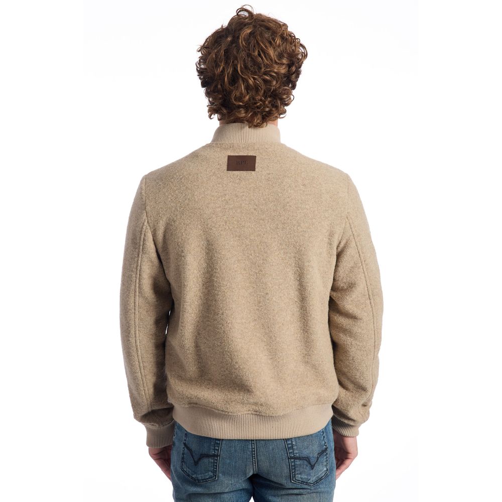 Roberto Pepe Luxury Beige Wool Men Jacket - ACCEXO