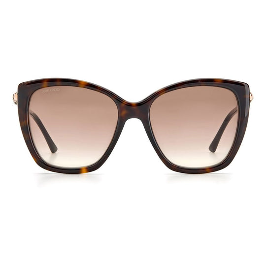 Jimmy Choo Brown Plastic Sunglasses