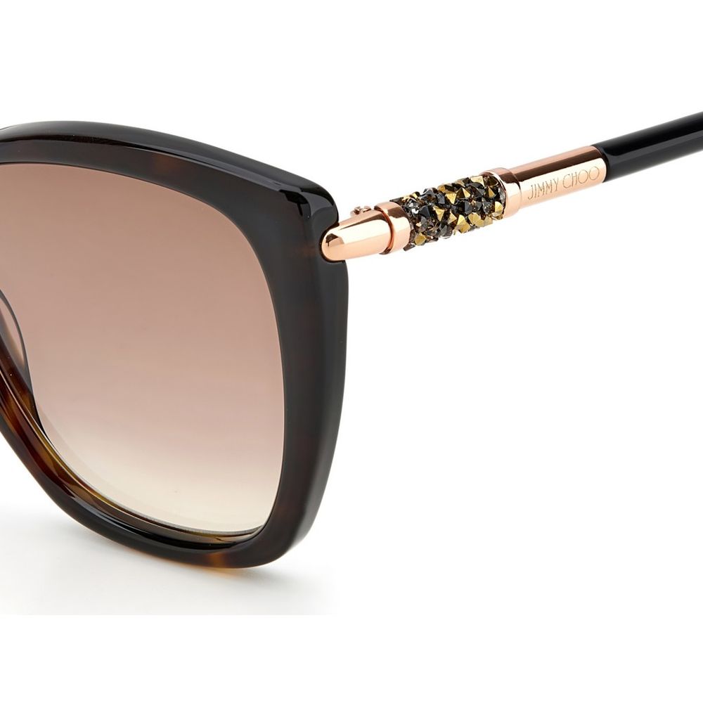 Jimmy Choo Brown Plastic Sunglasses