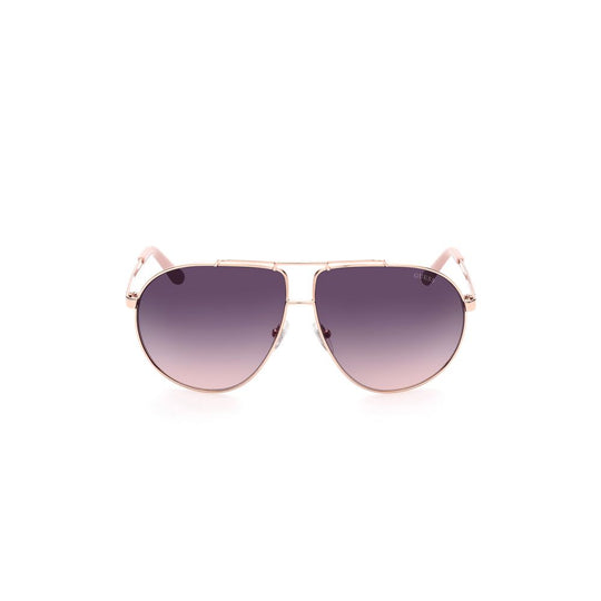 Guess Rose Gold Metal Sunglasses