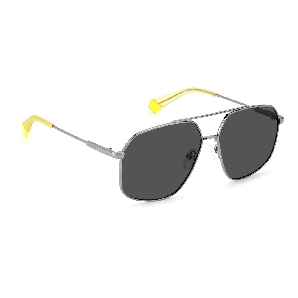 Polaroid Gray Stainless Steel Sunglasses