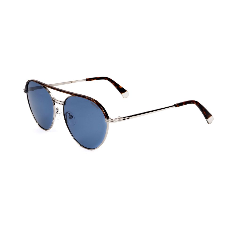 Polaroid Silver Metal Sunglasses