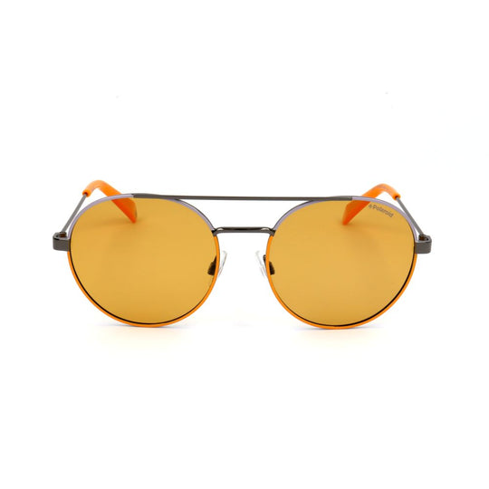 Polaroid Yellow Metal Sunglasses