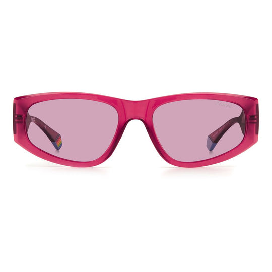 Polaroid Red Plastic Sunglasses