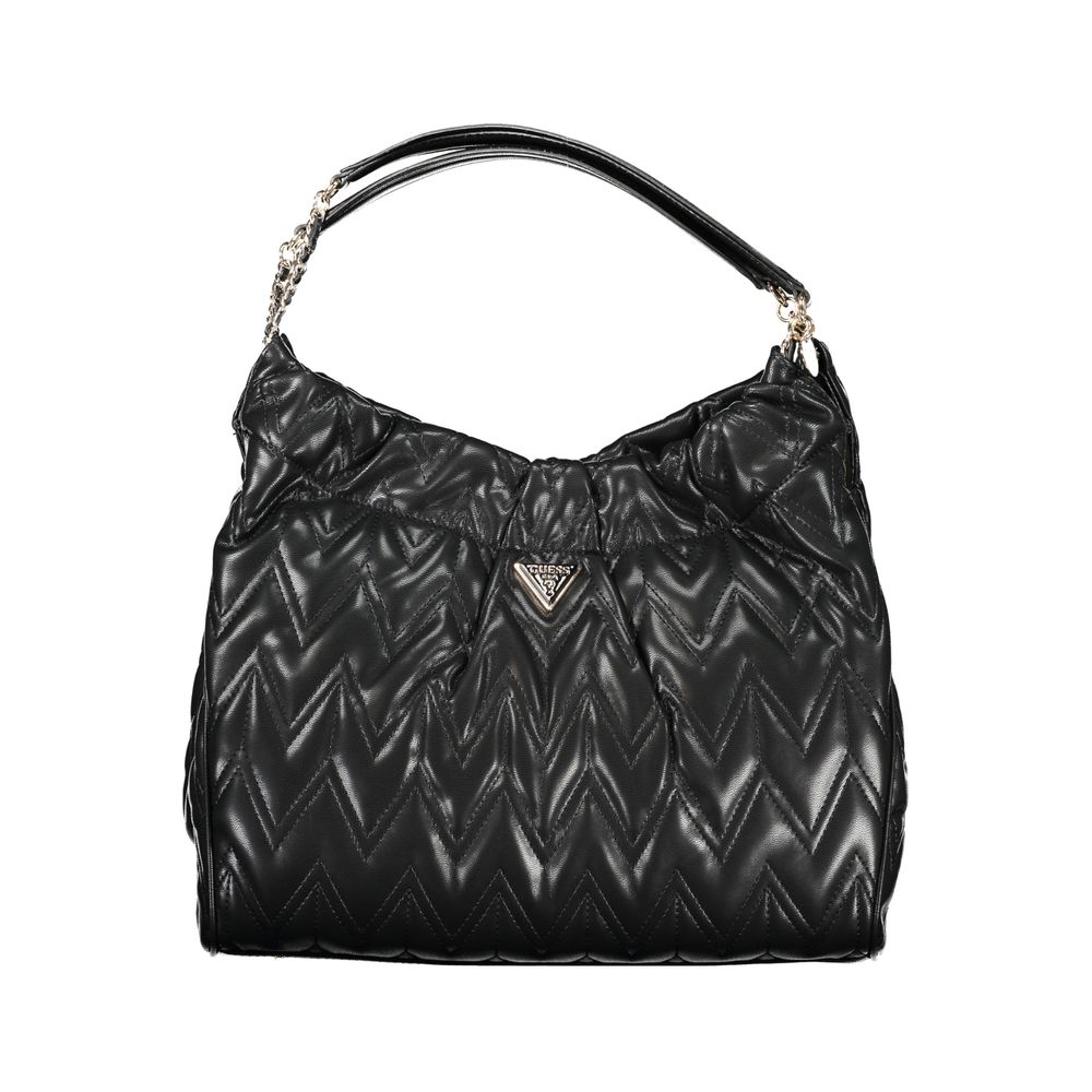 Guess Jeans Black Polyethylene Handbag - ACCEXO