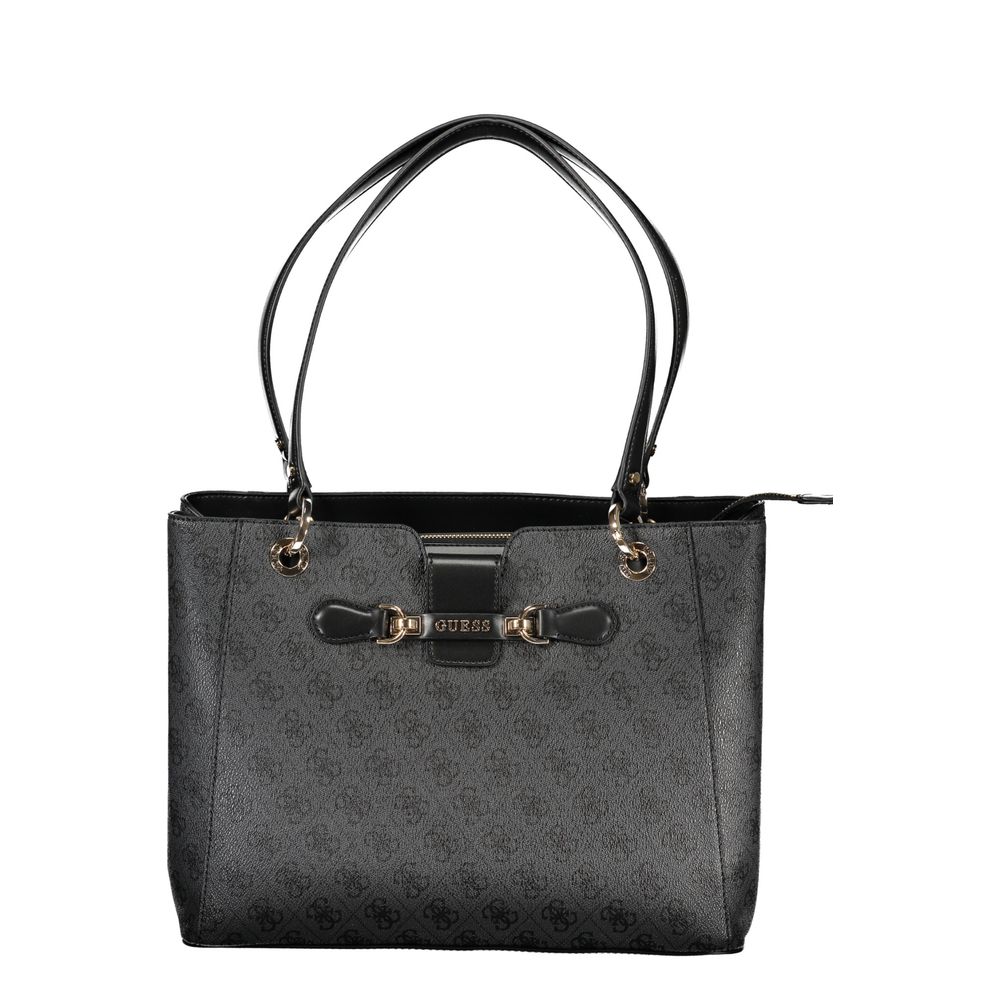 Guess Jeans Black Polyethylene Handbag - ACCEXO