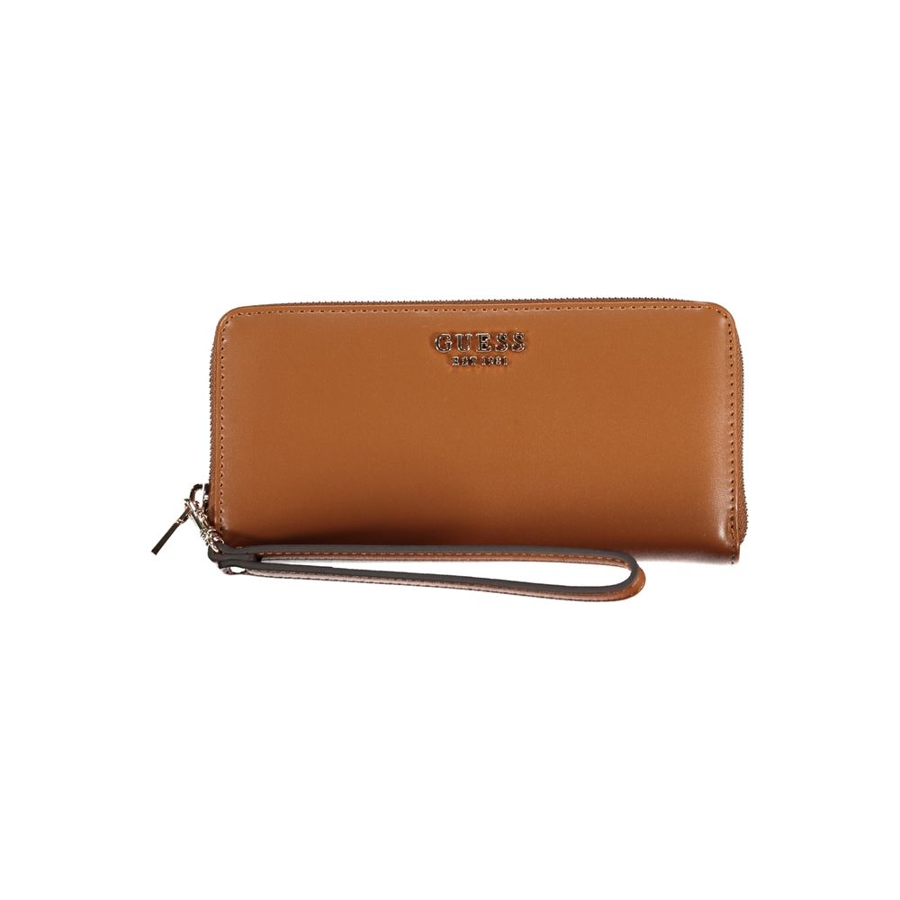 Guess Jeans Brown Polyethylene Wallet - ACCEXO