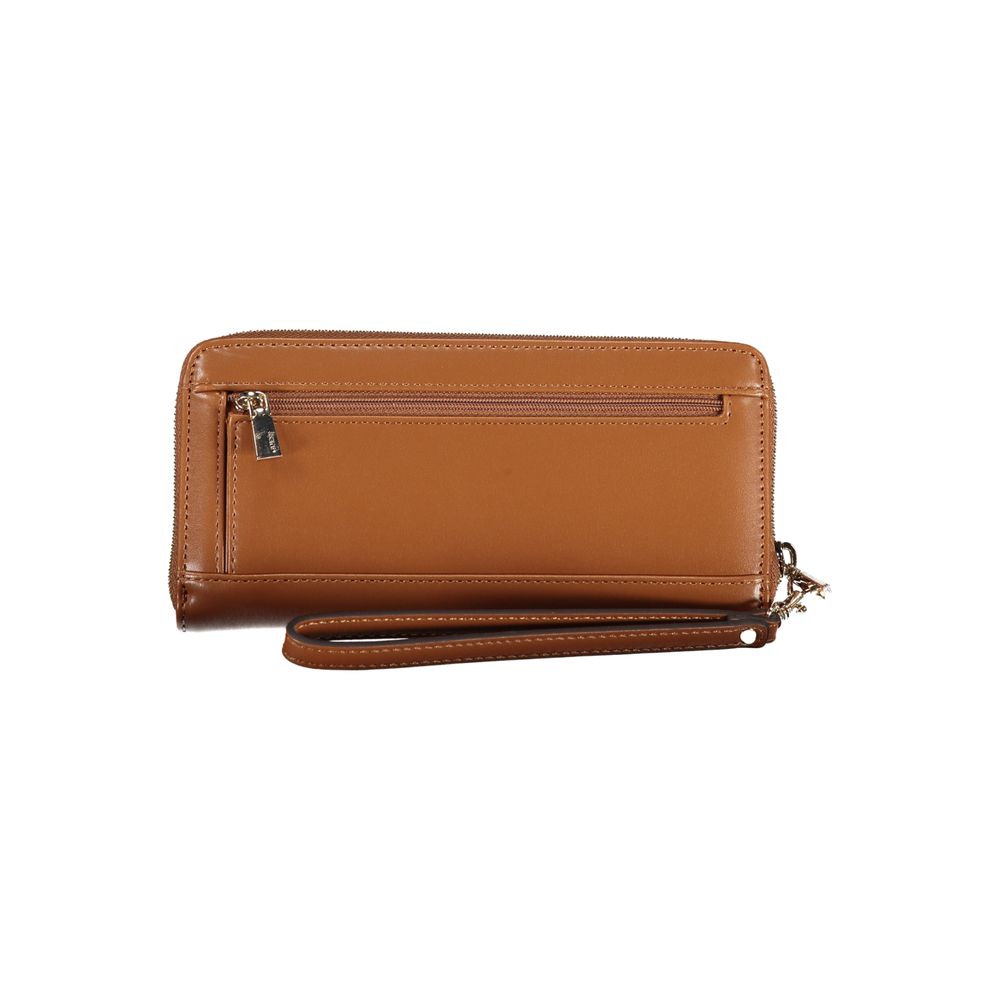 Guess Jeans Brown Polyethylene Wallet - ACCEXO