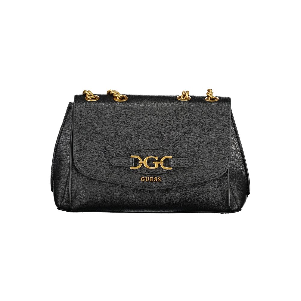 Guess Jeans Black Polyethylene Handbag - ACCEXO