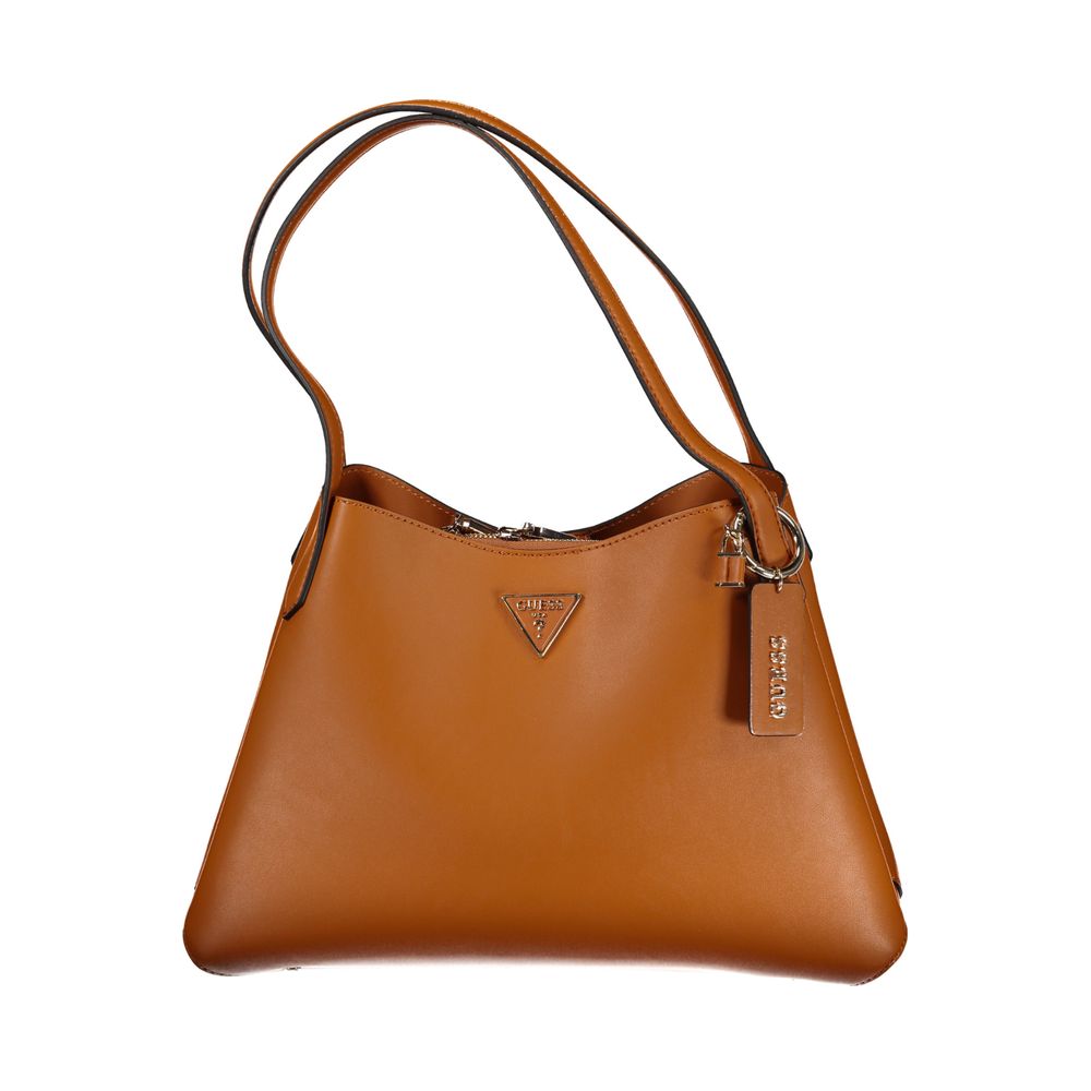 Guess Jeans Brown Polyethylene Handbag - ACCEXO