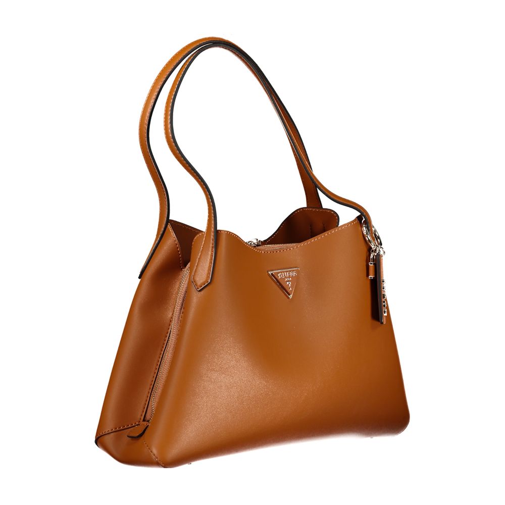 Guess Jeans Brown Polyethylene Handbag - ACCEXO