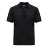 Corneliani Black Silk Polo Shirt