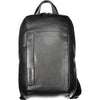 Piquadro Black Leather Backpack