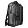 Piquadro Black Leather Backpack