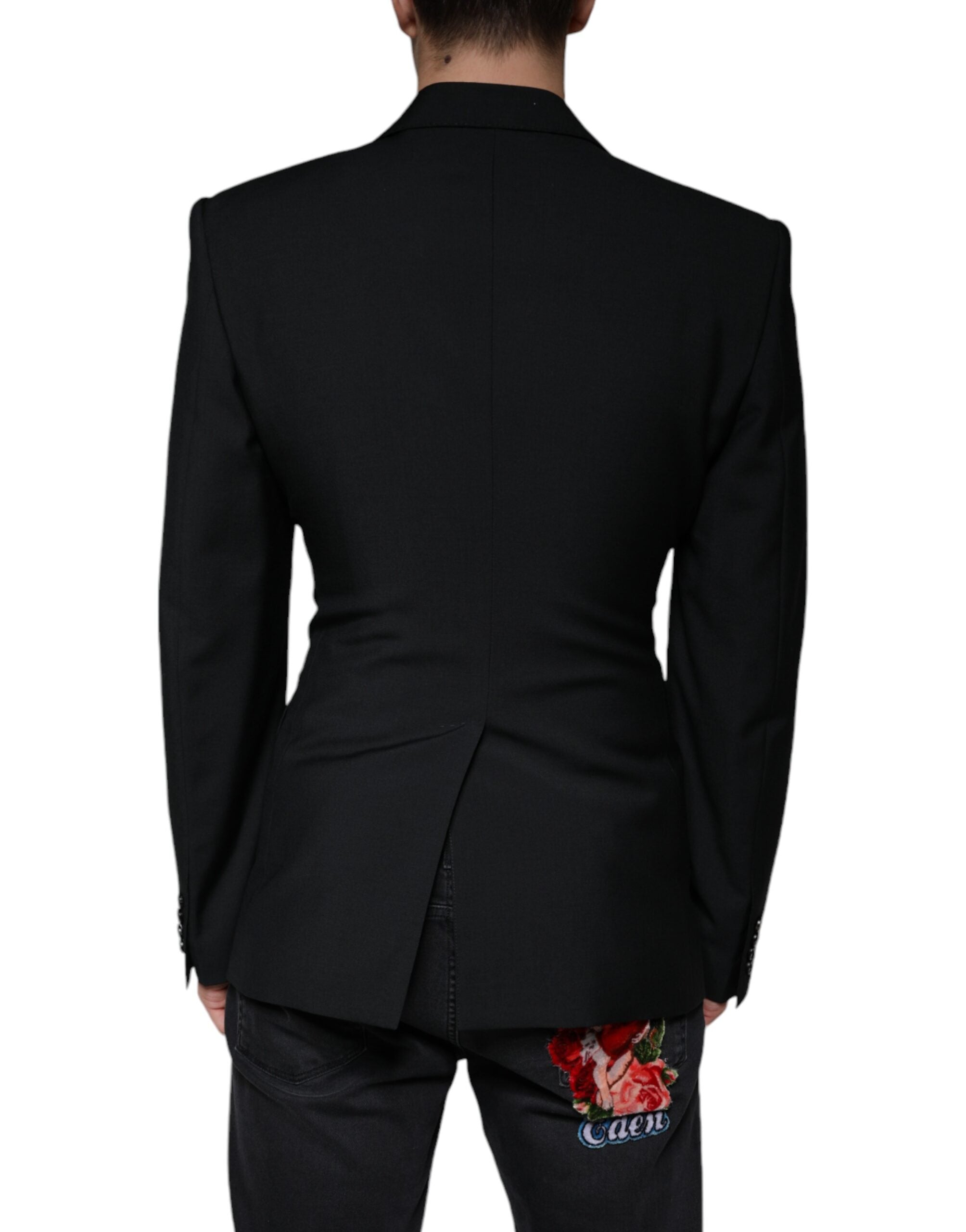 Dolce & Gabbana Black White Single Breasted Dress Blazer - ACCEXO