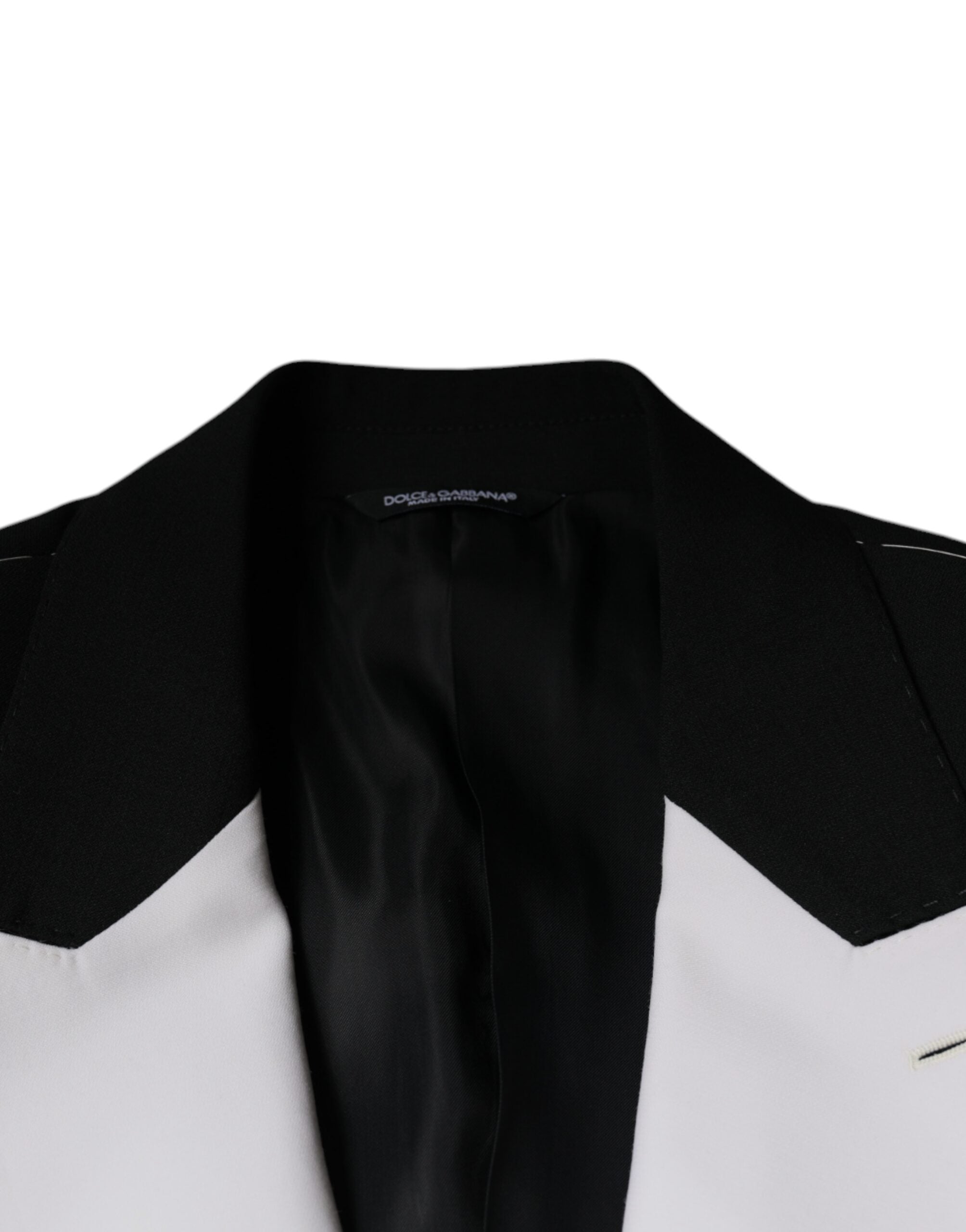 Dolce & Gabbana Black White Single Breasted Dress Blazer - ACCEXO