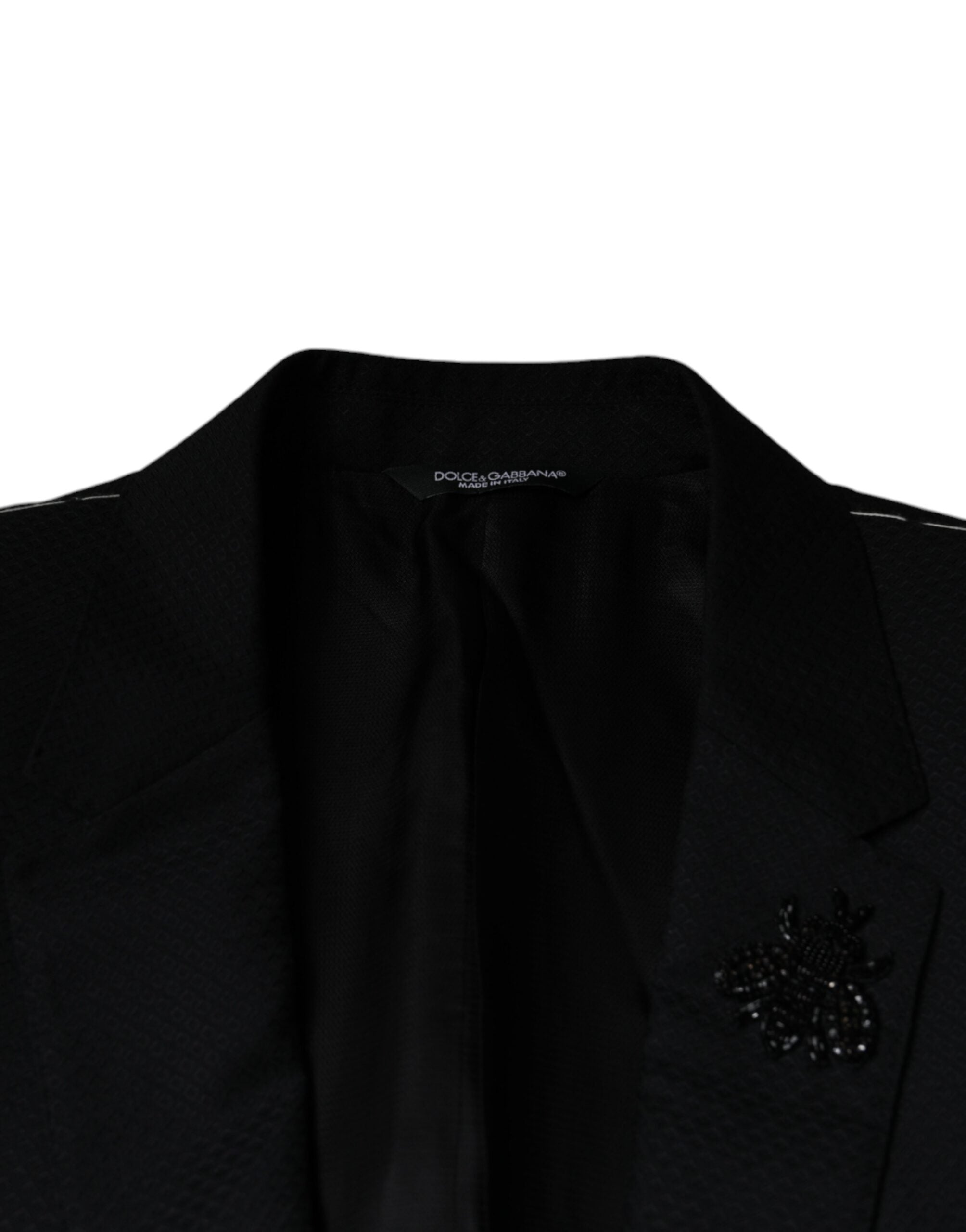 Dolce & Gabbana Black MARTINI Bee Single Breasted Blazer - ACCEXO