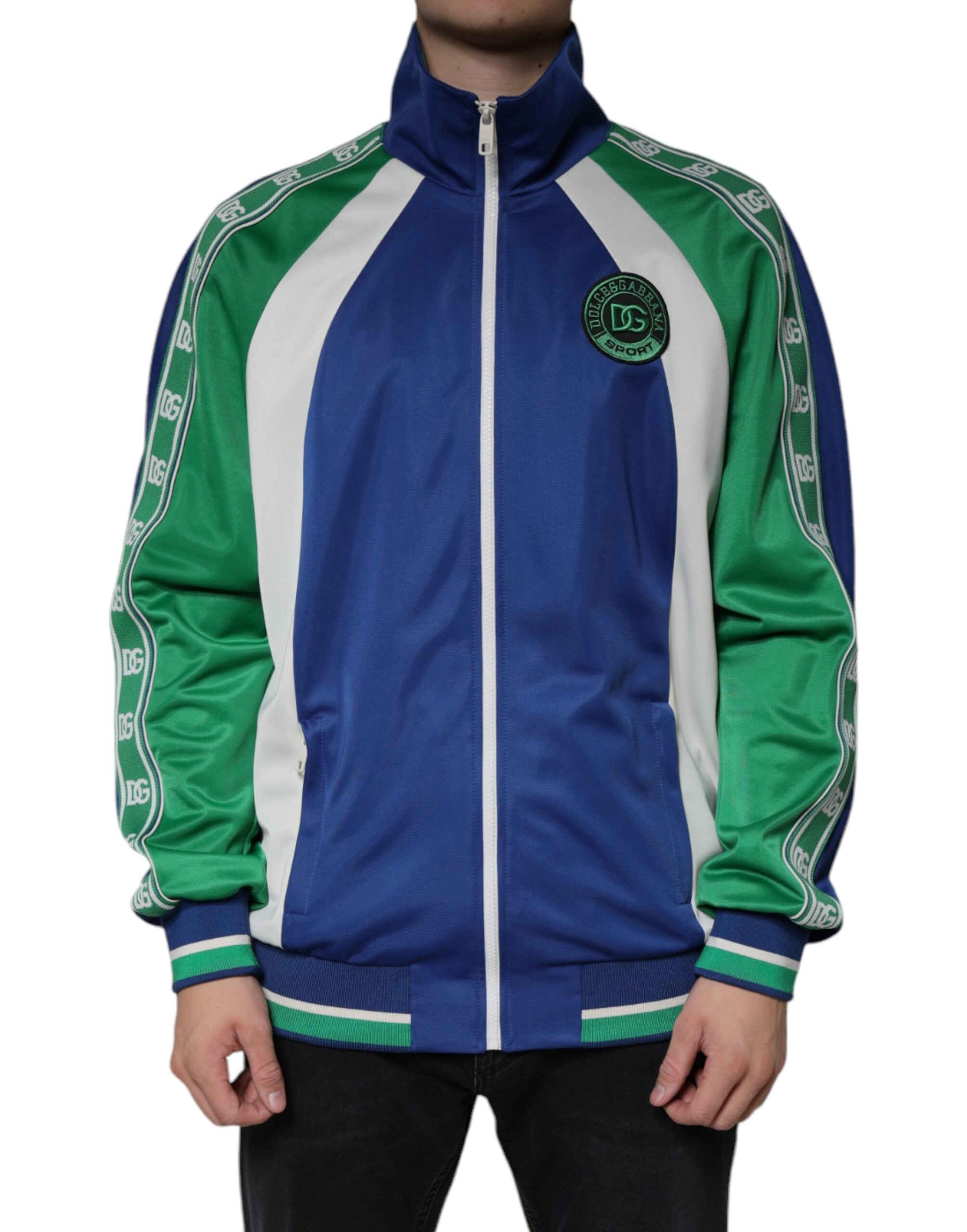 Dolce & Gabbana Multicolor Polyester Full Zip Bomber Jacket - ACCEXO