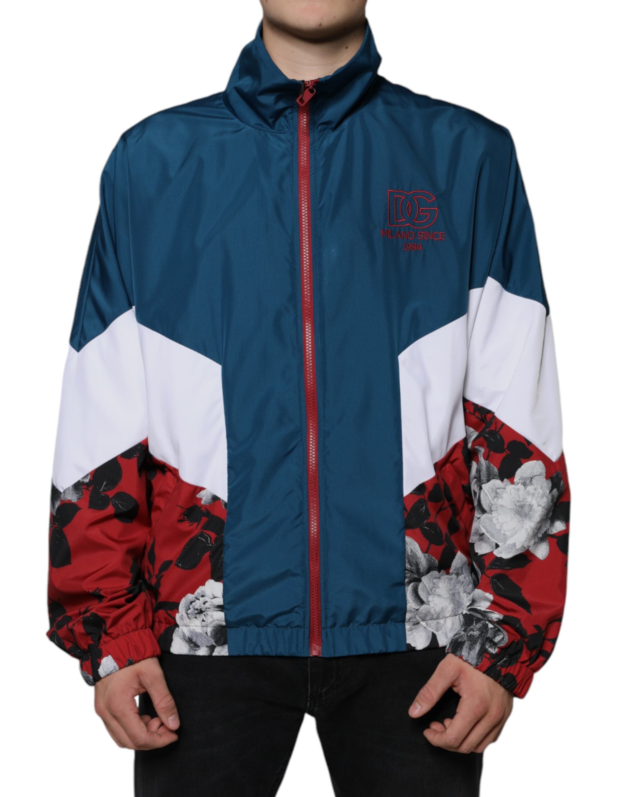 Dolce & Gabbana Multicolor Polyester Full Zip Jacket - ACCEXO
