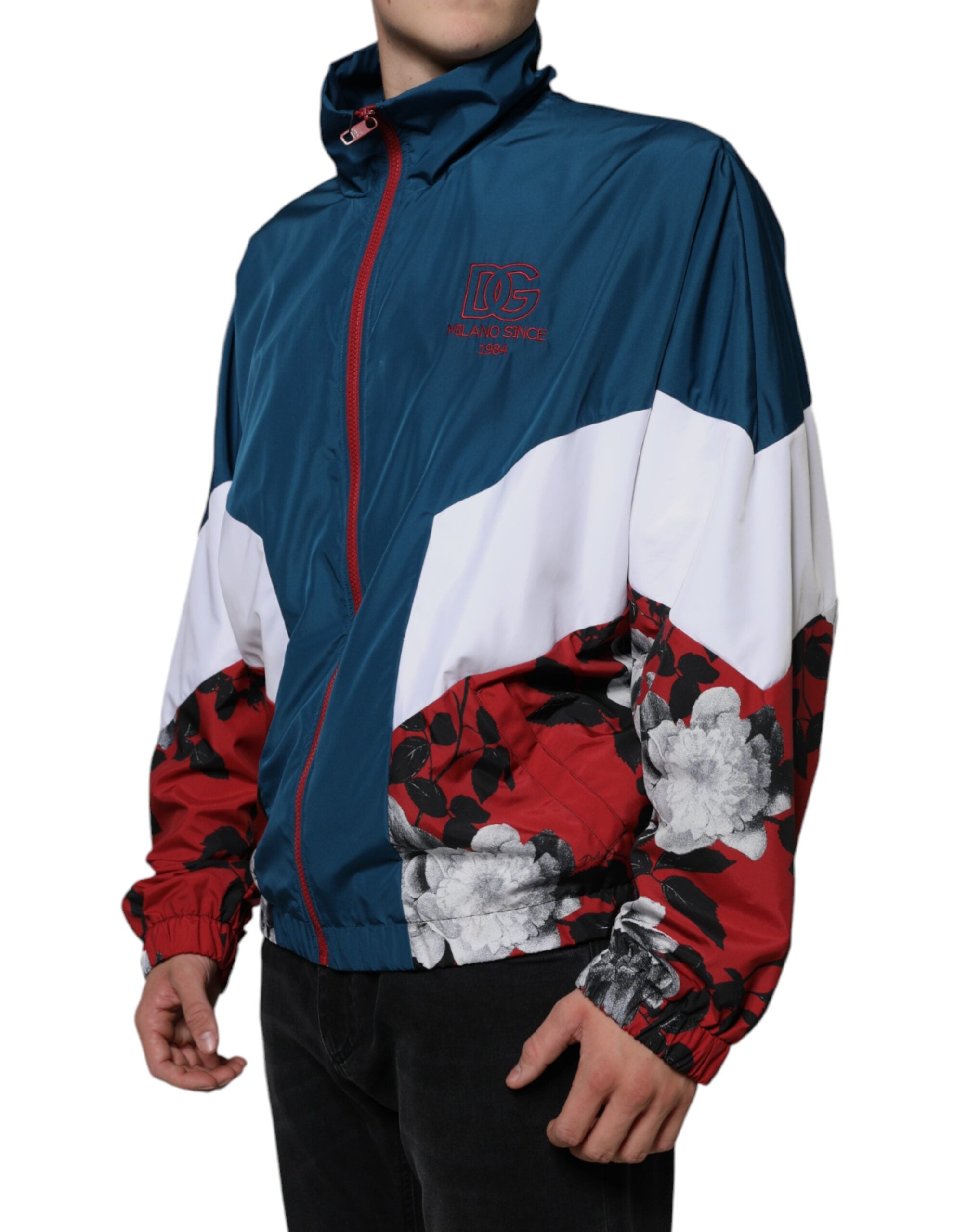 Dolce & Gabbana Multicolor Polyester Full Zip Jacket - ACCEXO