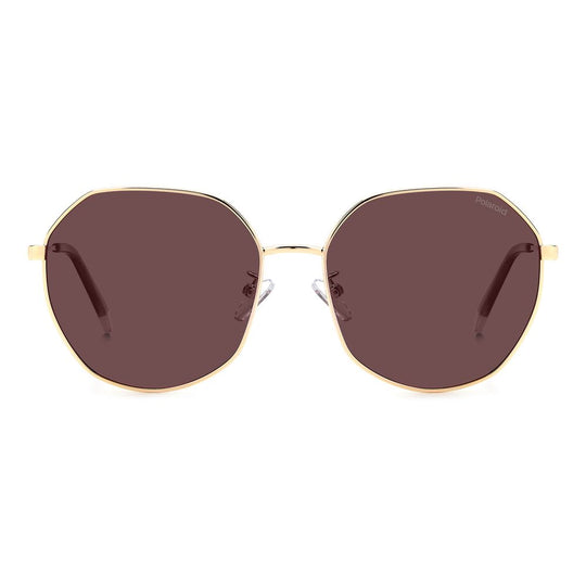 Polaroid Gold Metal Sunglasses