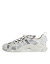 Dolce & Gabbana White Lace Up Low Top NS1 Sneakers Shoes