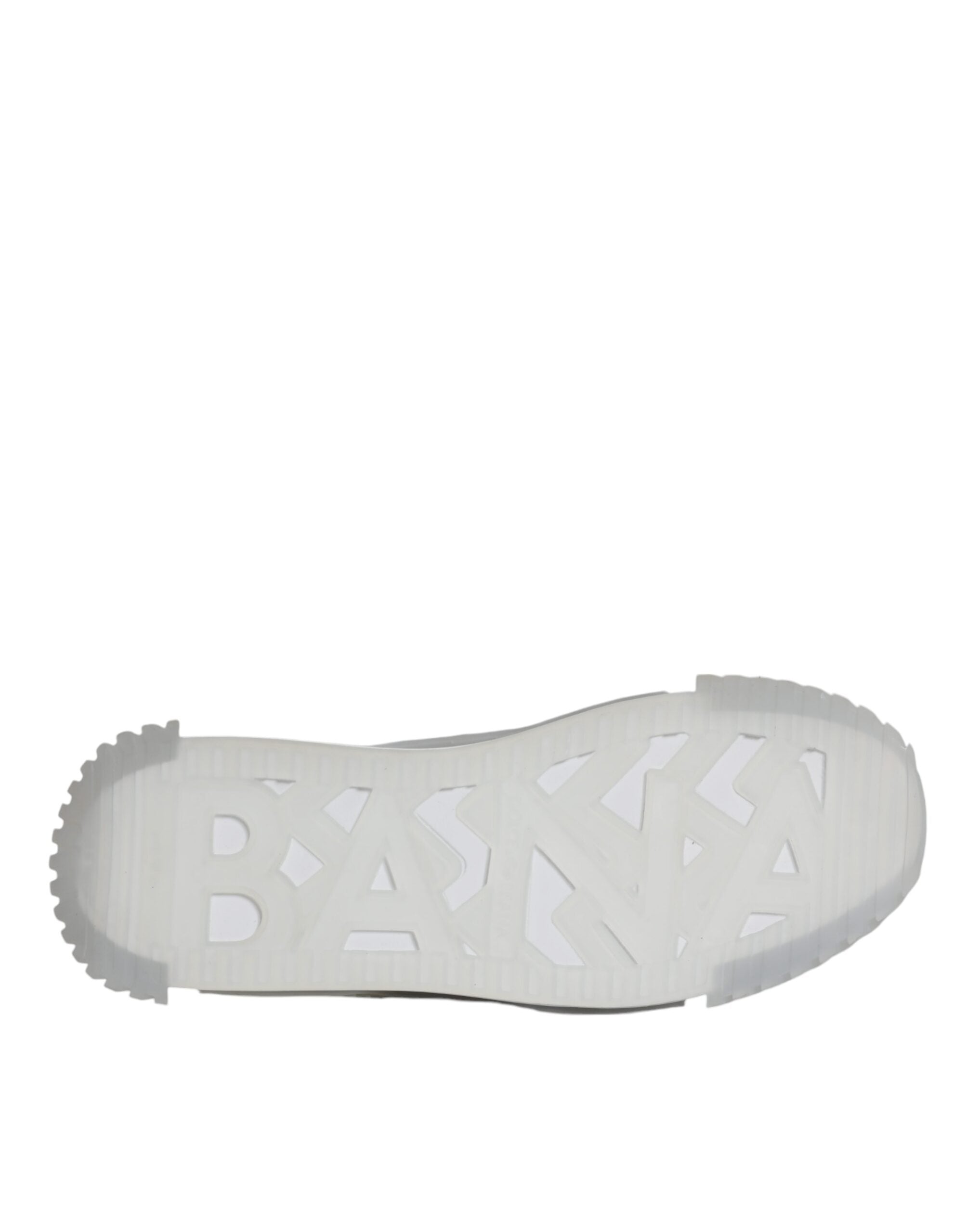 Dolce & Gabbana White Silver Low Top NS1 Sneakers Shoes - ACCEXO