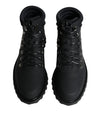 Dolce & Gabbana Black Ankle Boots Vulcano Trekking Shoes