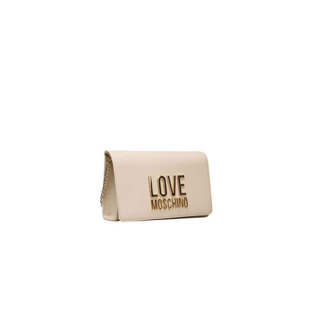 Love Moschino Beige Polyethylene Women Crossbody