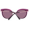 Swarovski Purple Metal And Plastic Sunglasses