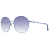 Swarovski Blue Metal Sunglasses