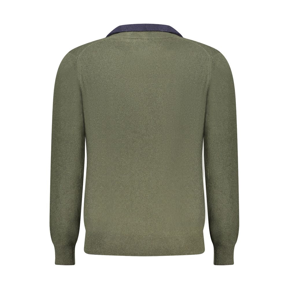 North Sails Green Wool Men Sweater