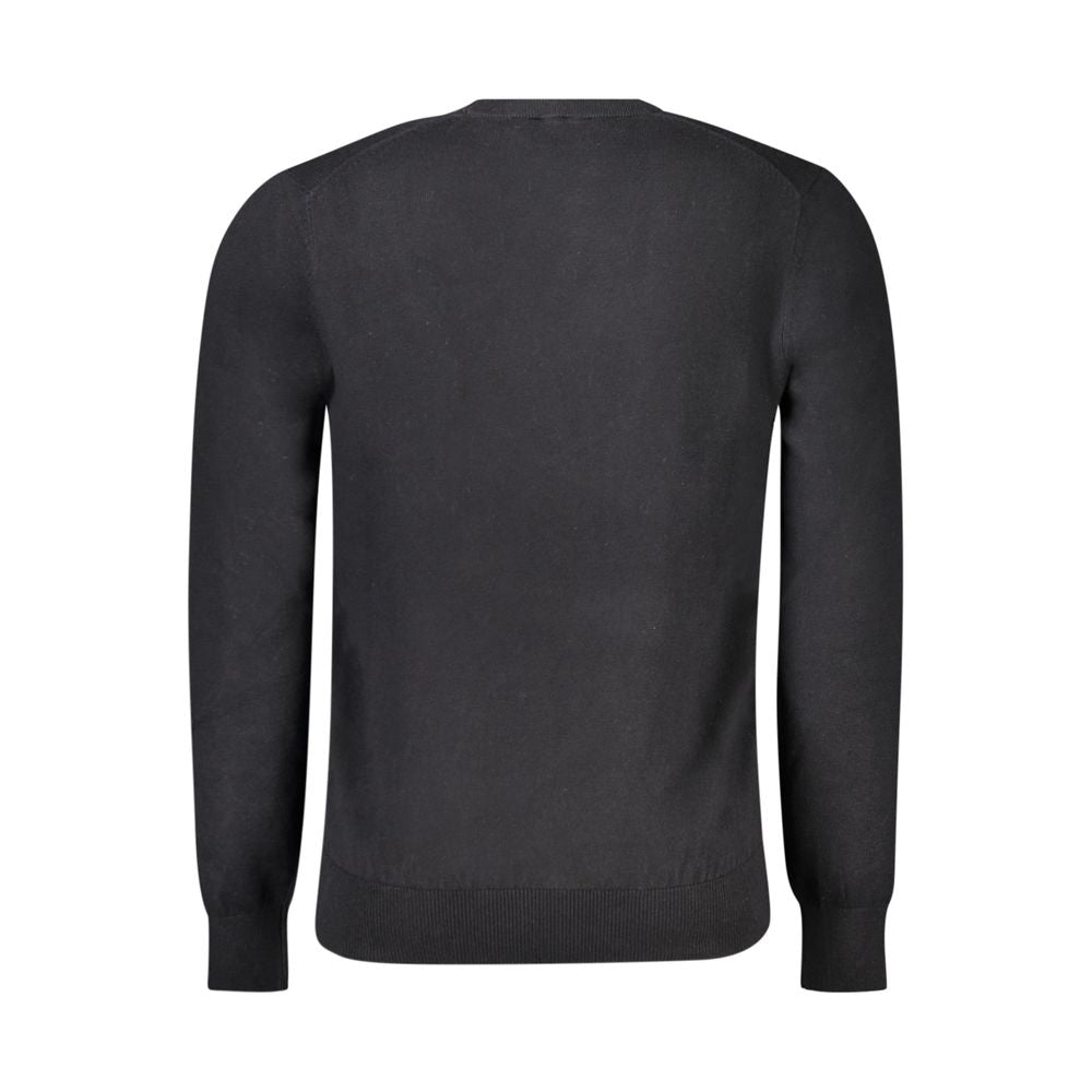 North Sails Black Cotton Men Sweater