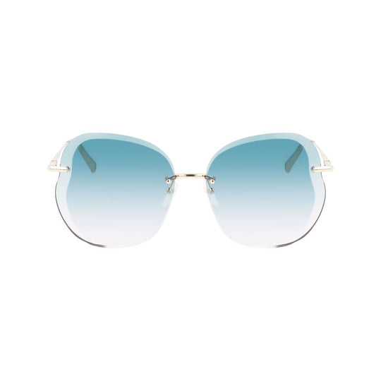 Longchamp Gold Metal Sunglasses