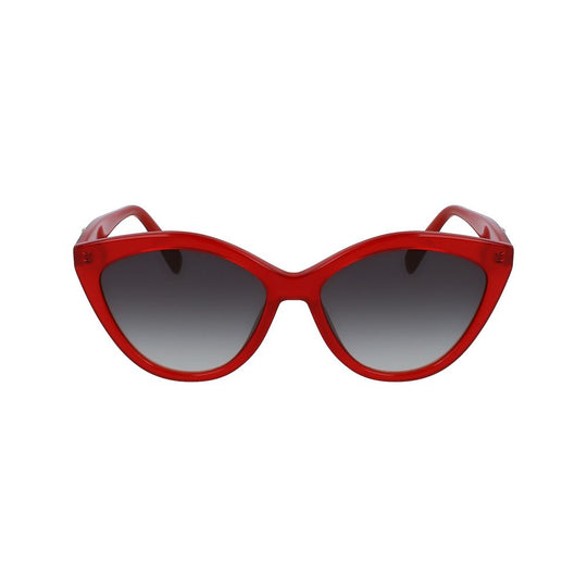 Longchamp Red Acetate Sunglasses