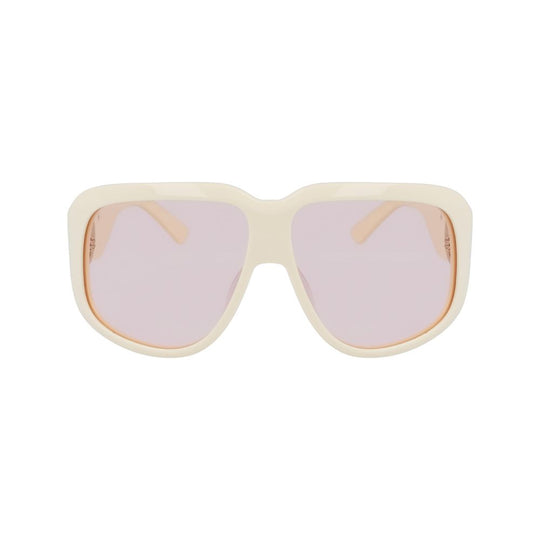 Longchamp White Acetate Sunglasses