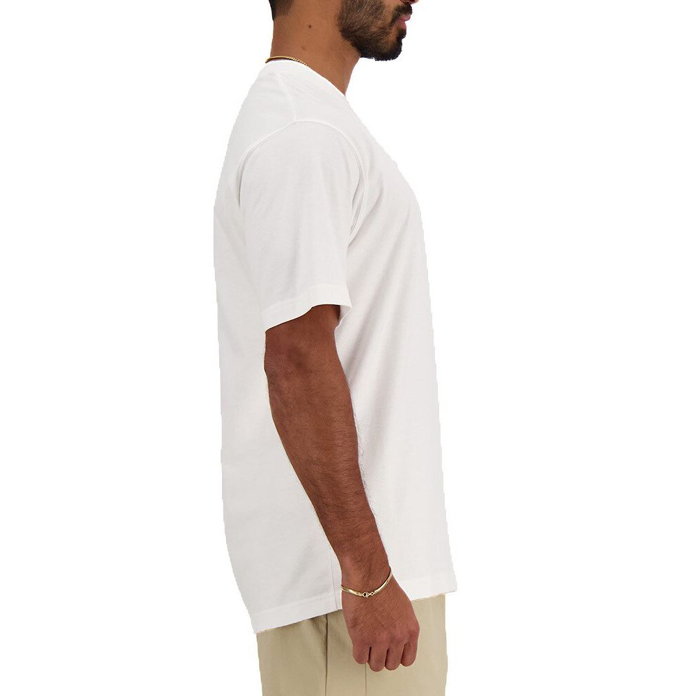 New Balance White Cotton T-Shirt