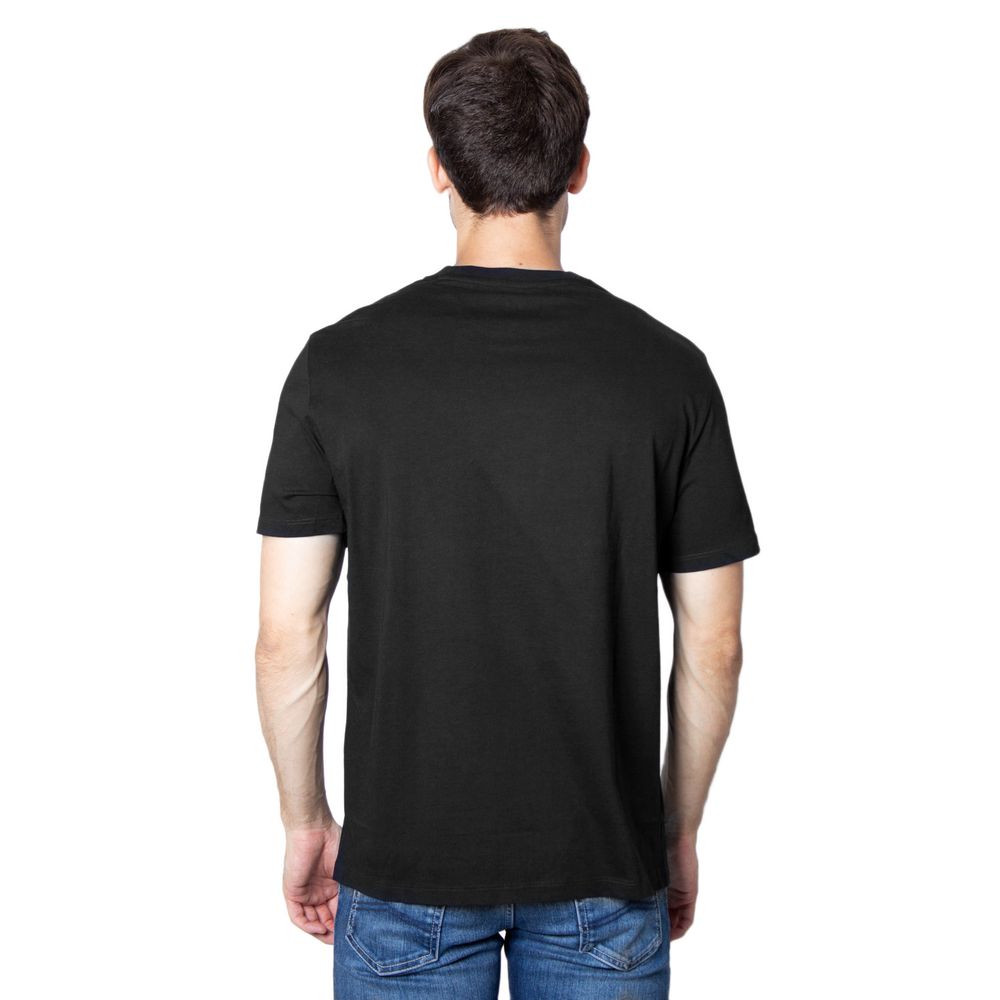 Armani Exchange Black Cotton T-Shirt