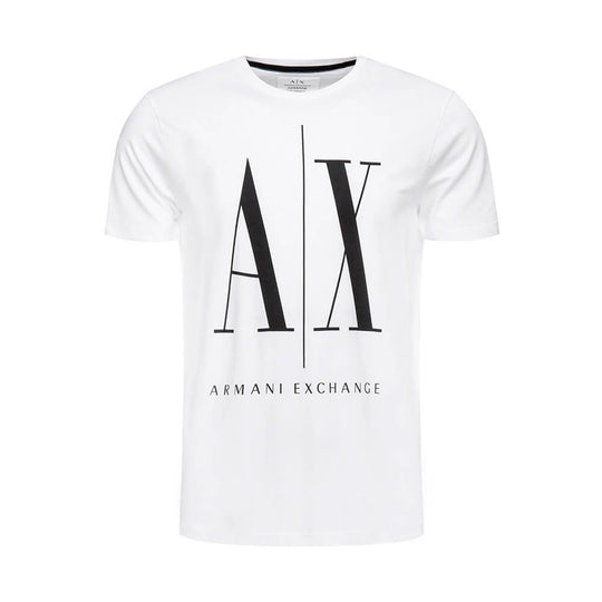 Armani Exchange White Cotton T-Shirt